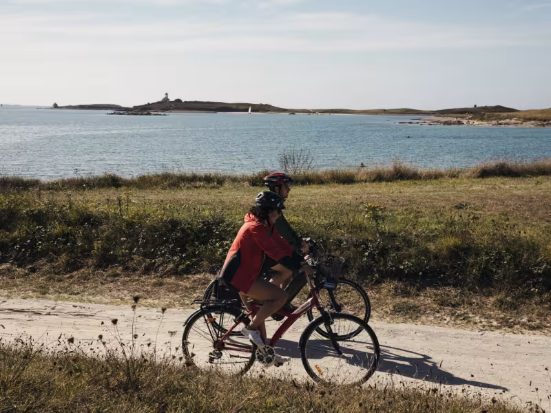 Cyclistes à Plouguerneau