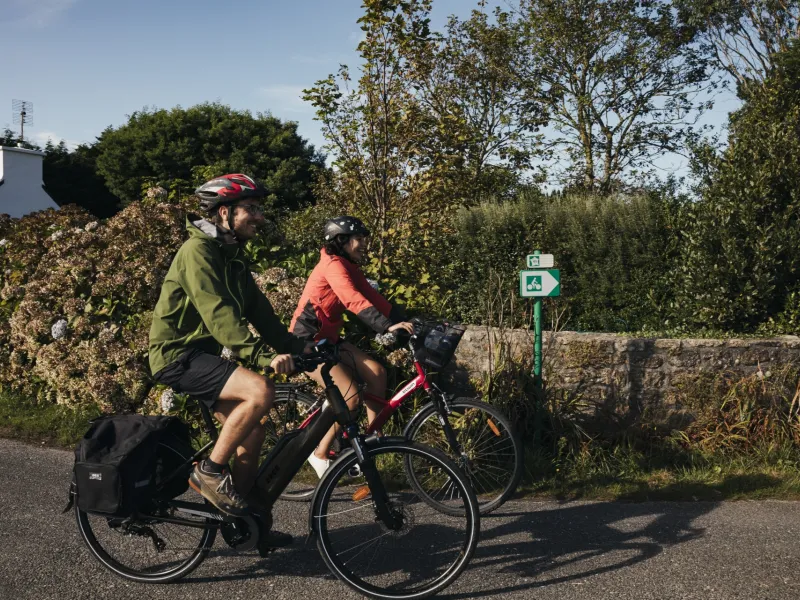 Cyclistes à Plouguerneau