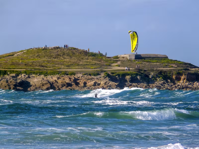Kite surf à la pointe de la Torche