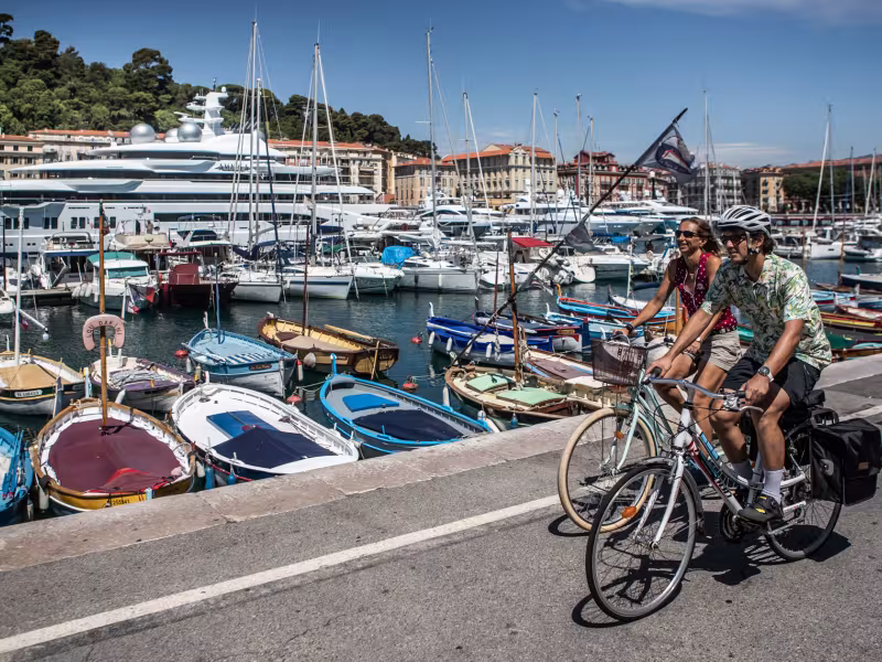 Découverte du port de Nice à vélo