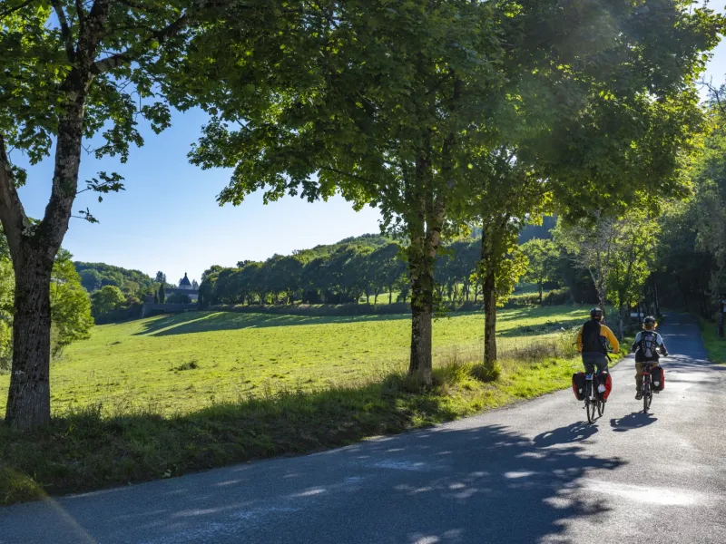 Sur la St-Jacques à vélo -Via Vézelay