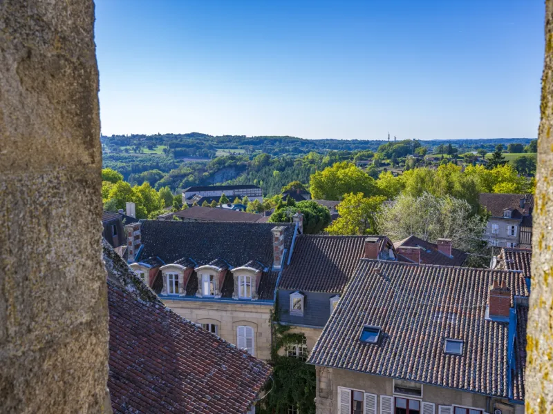 Vue sur St-Léonard de Noblat