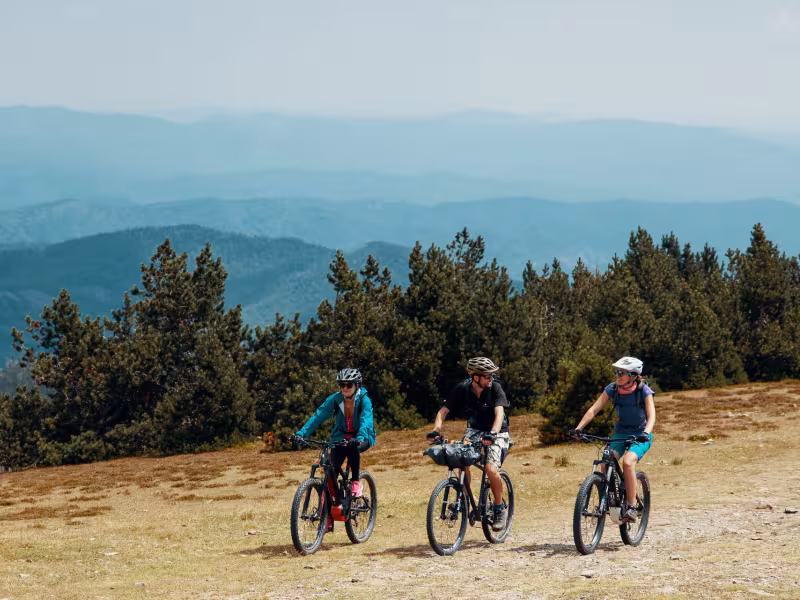 La GTMC à VTT au sommet du Mont Aigoual