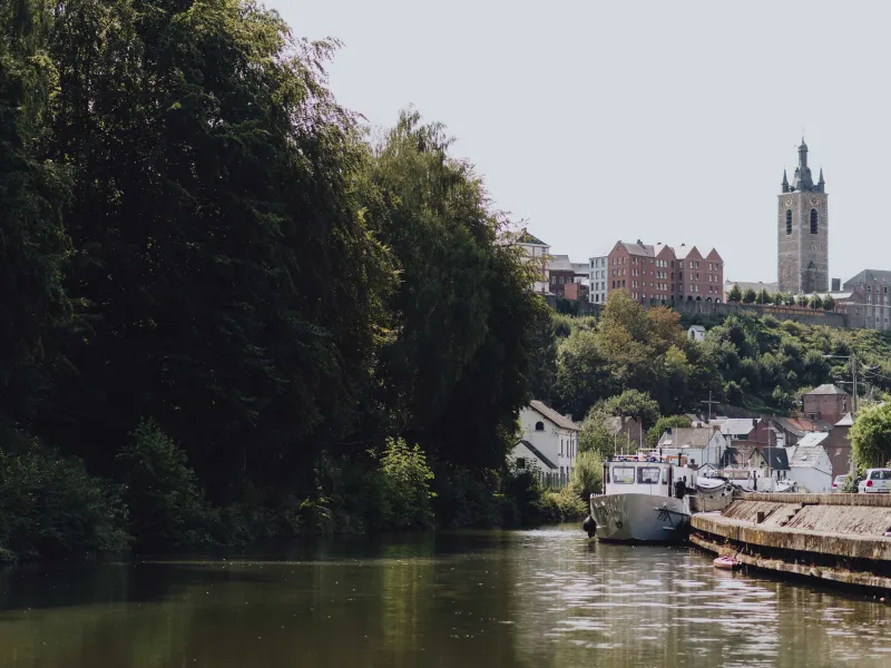 Vue de la Sambre à Thuin