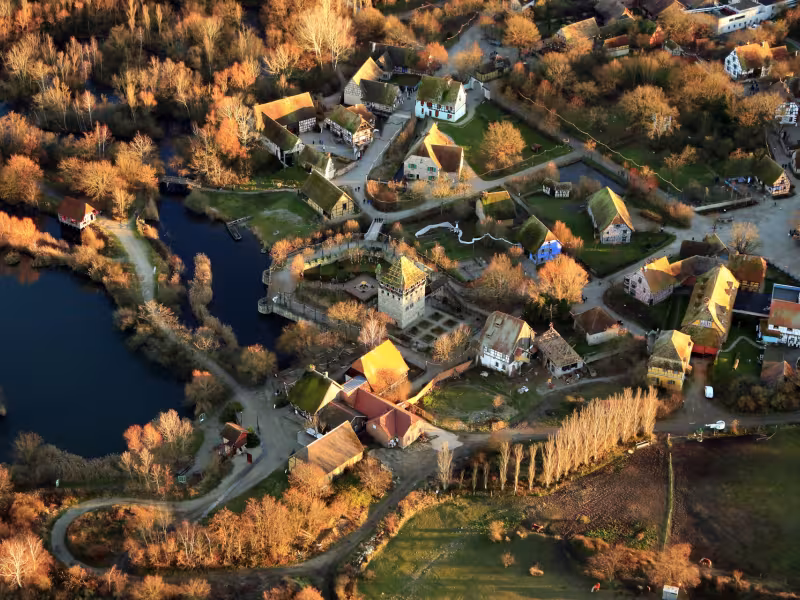 Vue aérienne d'Ungersheim