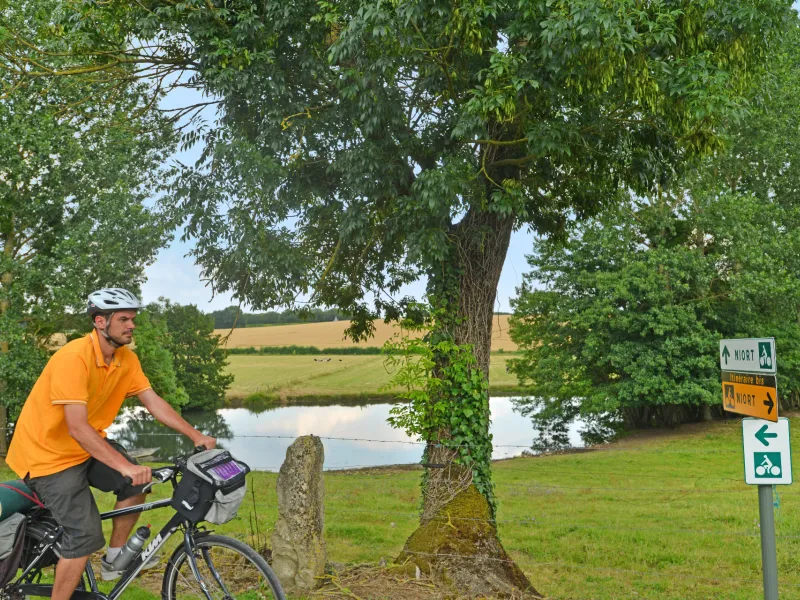 A vélo sur La Vélo Francette vers Echiré