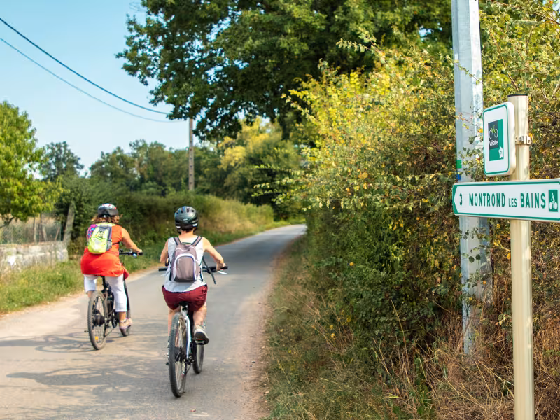Balade à vélo sur la Véloire vers Montrond-les-Bains