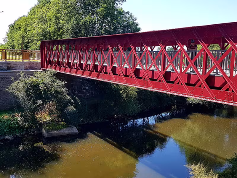 La Véloire sur le pont du Sornin