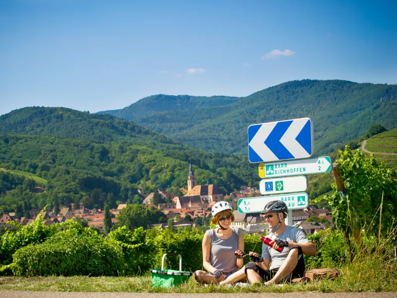 Pique-nique sur l'EuroVelo 5