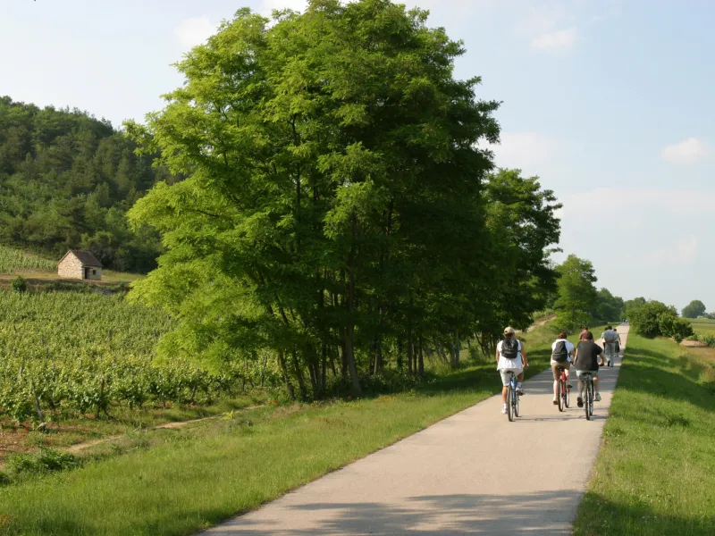 Voie verte à Étivau - Bourgogne du Sud