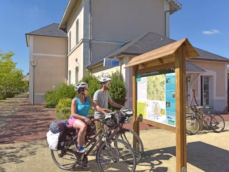 Voie verte du Lude à vélo