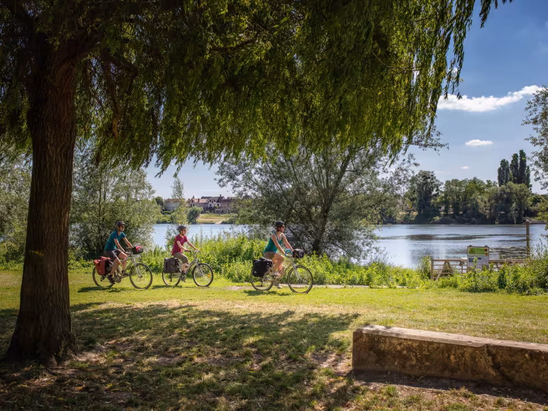 Piste vélo à Vétheuil