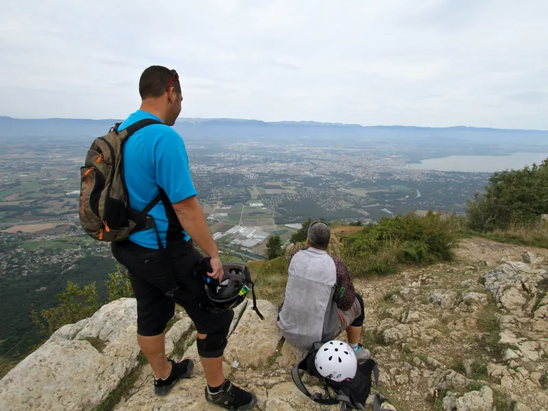 Panorama sur Genève depuis le mont Salève