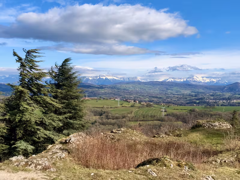 Vue sur les Alpes depuis Chaumont