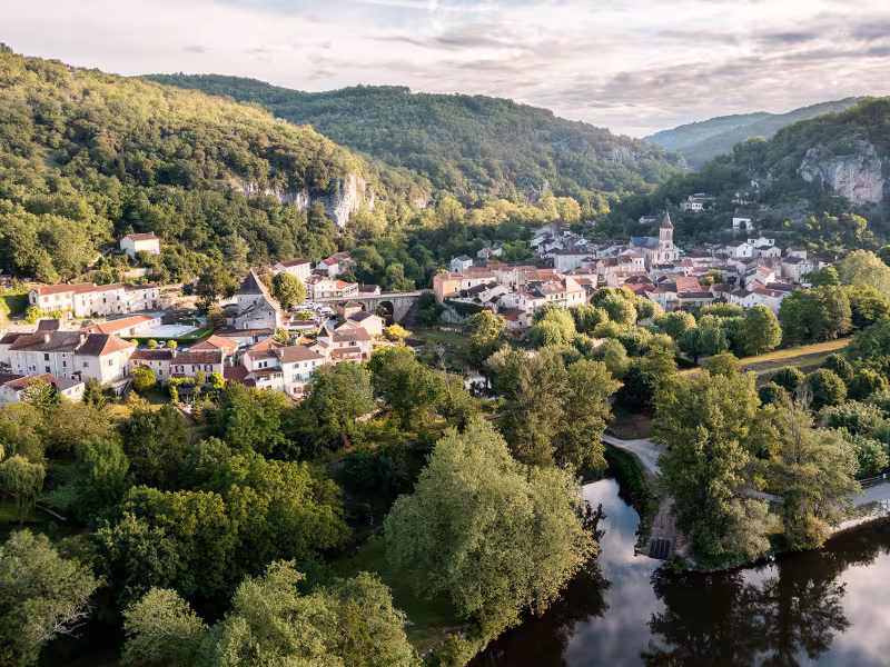 Vue aérienne de Vers