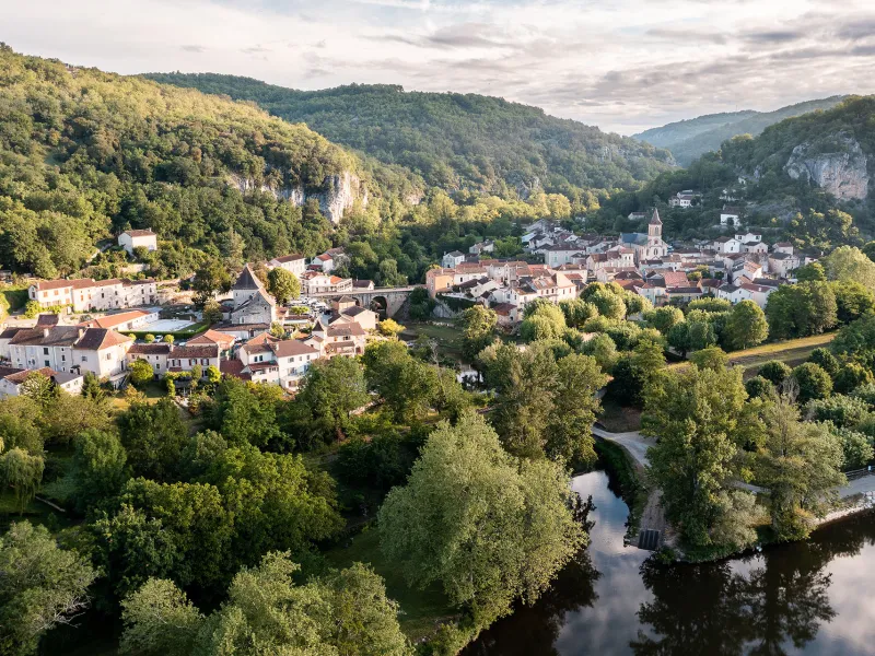 Vue aérienne de Vers