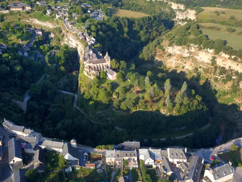 Vue aérienne de Bozouls