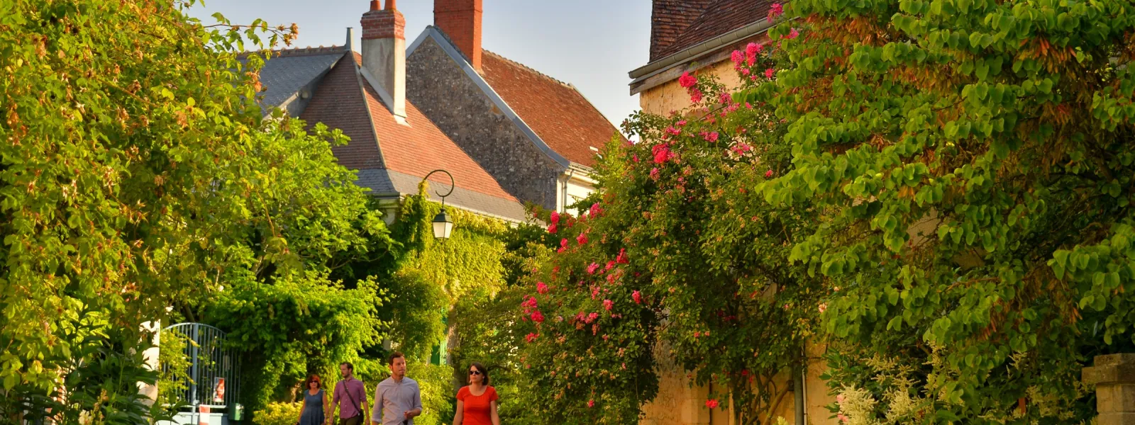 Visite du village de Chédigny, village aux roses