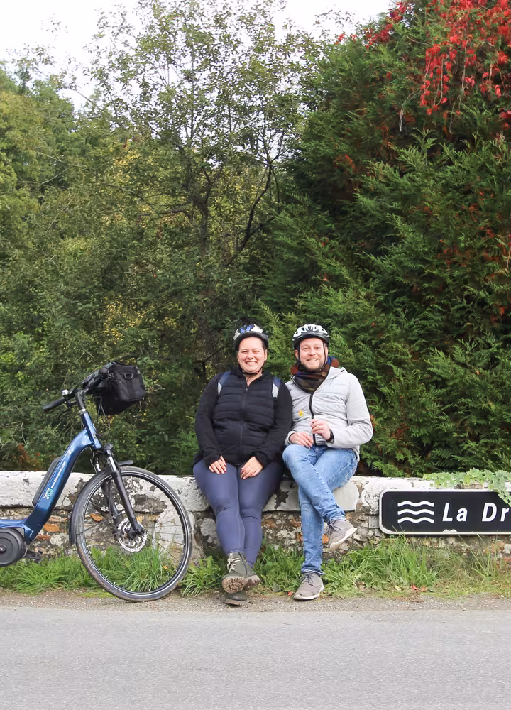 Sandra et Felix sur la Véloscénie