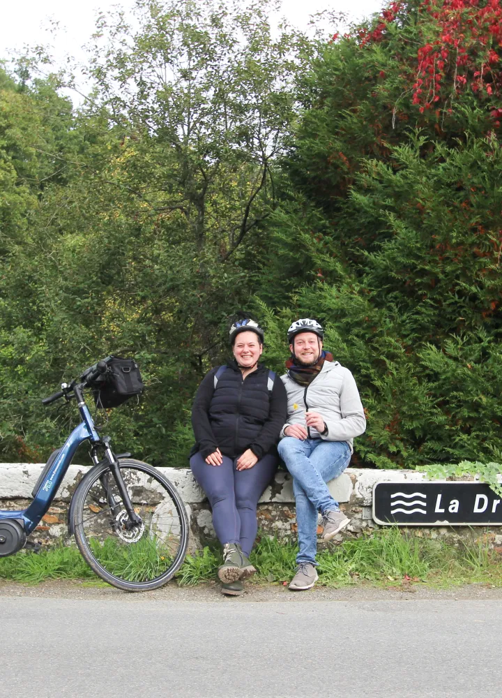Sandra et Felix sur la Véloscénie