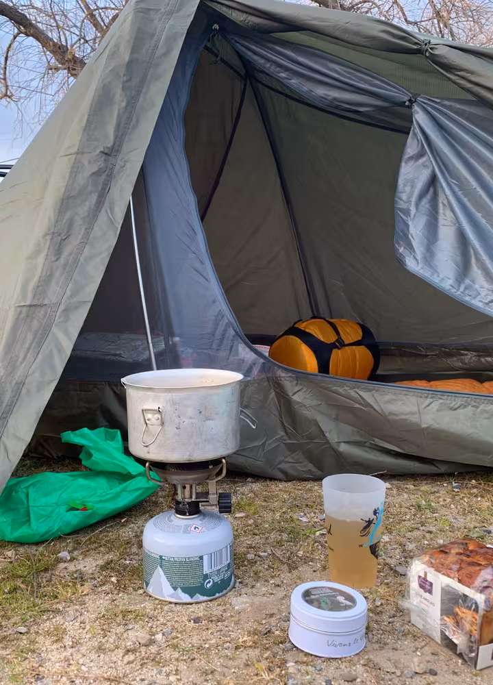Bivouac sur l'EuroVelo 8