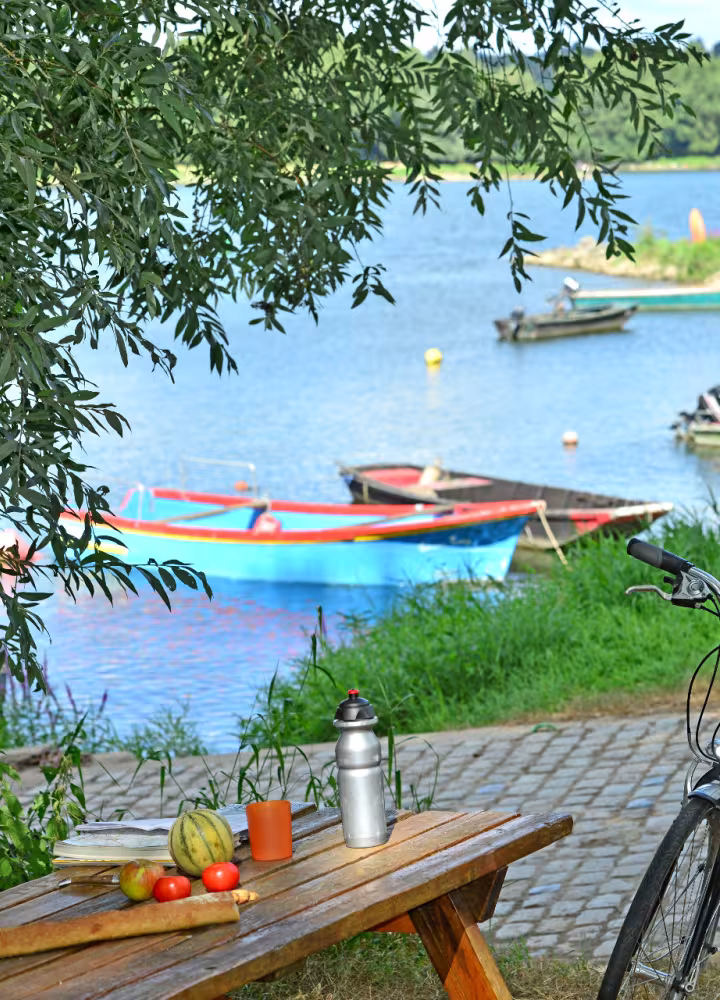 Pique-nique à vélo sur les bords de Loire - Champtoceaux