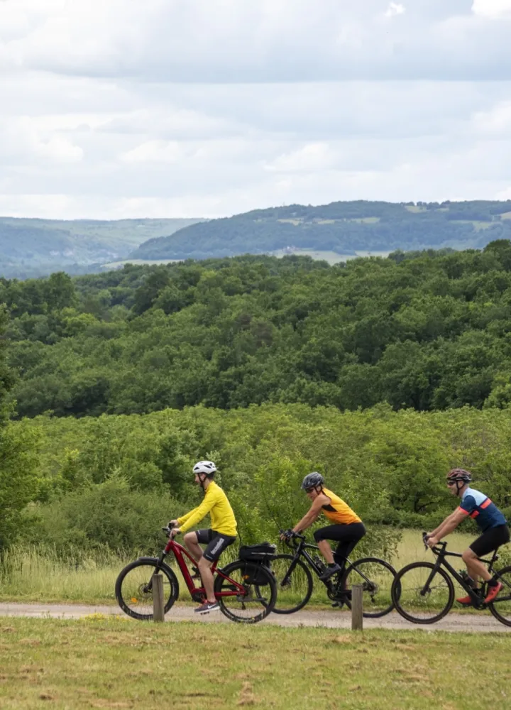 Voyageurs à vélo sur La Vagabonde