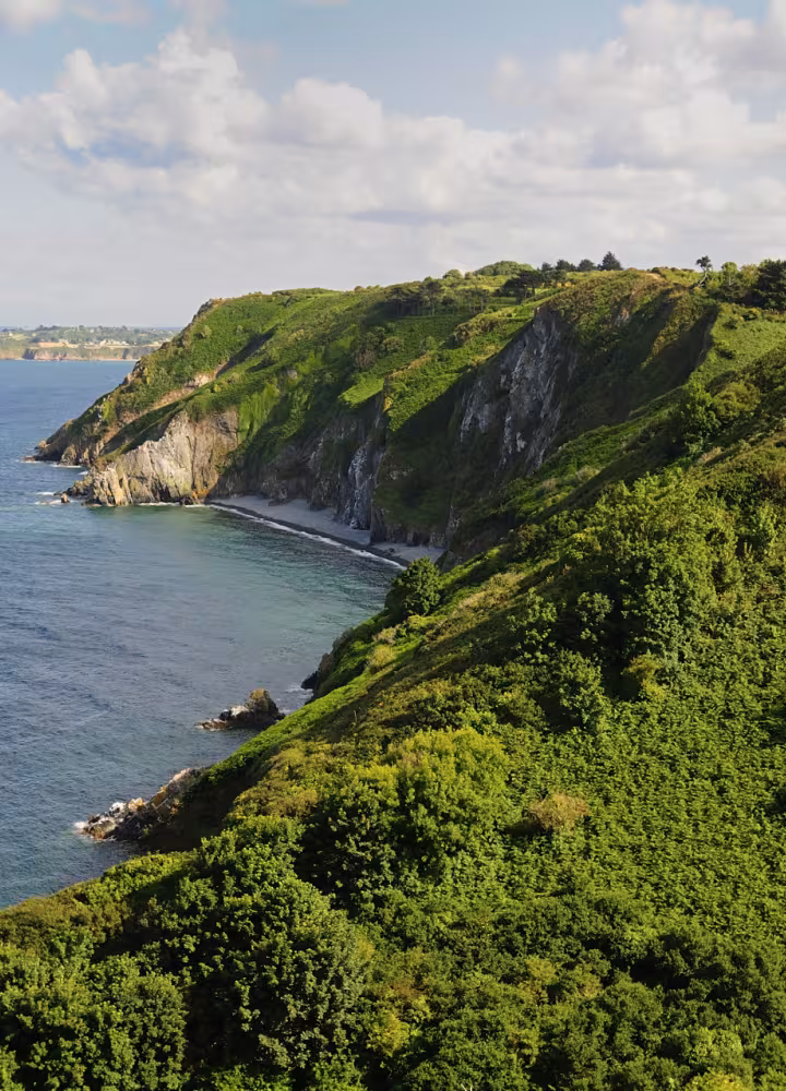Vue aérienne des falaises de Plouha