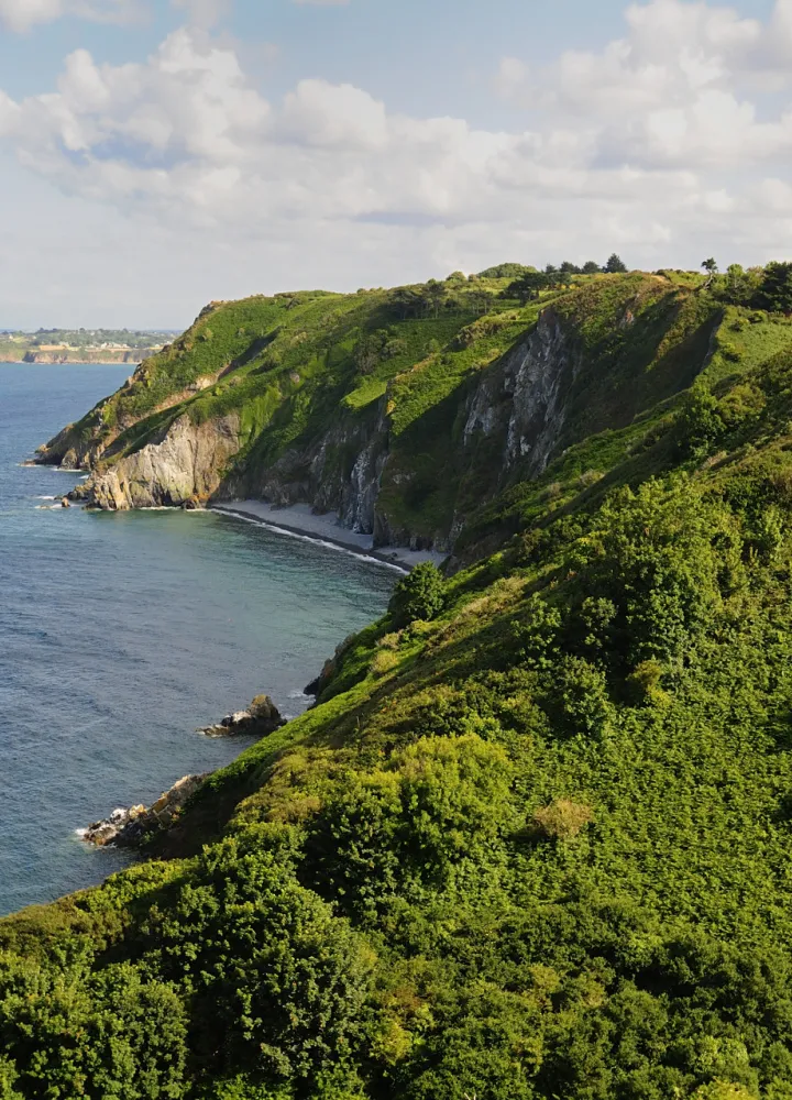Vue aérienne des falaises de Plouha