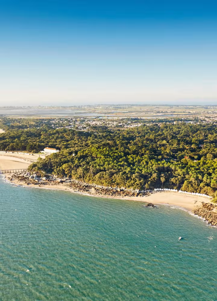 Vue aérienne de l'Île de Noirmoutier