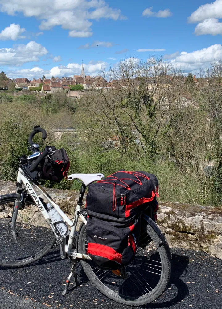 Vue sur Boussac - Tour de Creuse à vélo