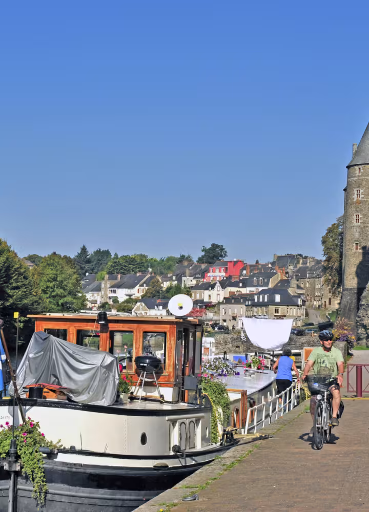 The canal from Nantes to Brest to Josselin