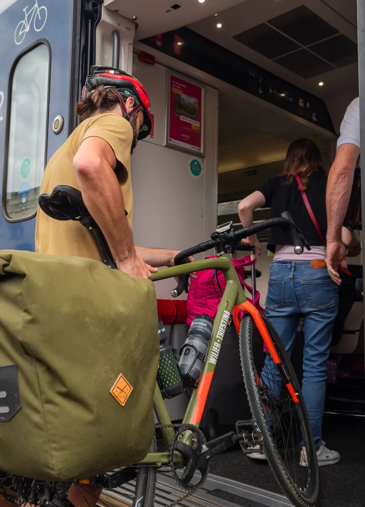Accès au train avec son vélo