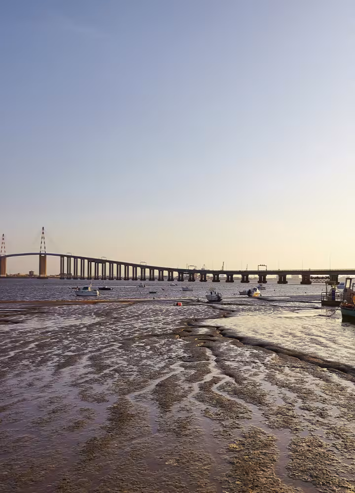 Couché de soleil sur le Pont de St-Nazaire