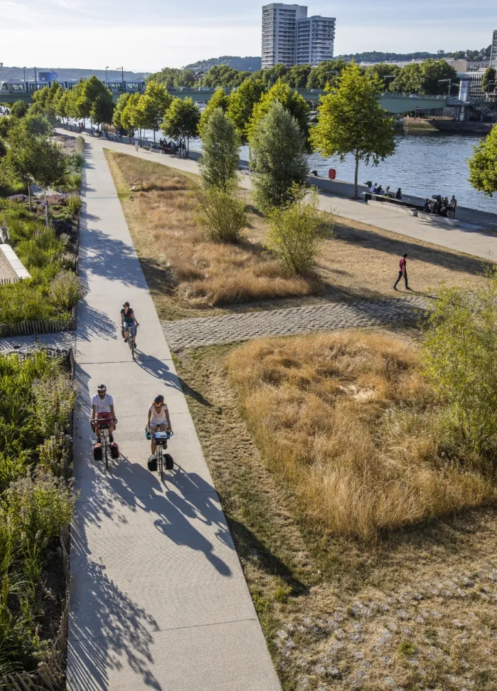 Rouen, la Seine à vélo