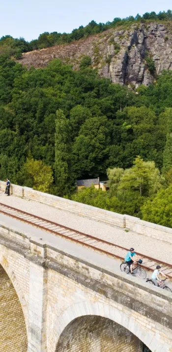The Norman countryside on old railway tracks