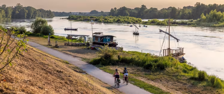 À vélo le long de la Loire à Chaumont-sur-Loire