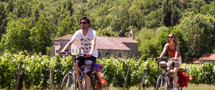 Les vignobles de la Vallée du Lot à vélo