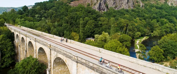 The Norman countryside on old railway tracks