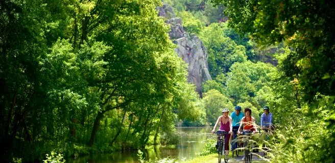 Sur La Vélodyssée et le canal de Nantes à Brest