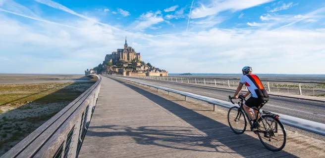 Le Mont Saint-Michel à vélo