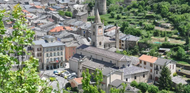 Vue du village de La Brigue