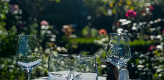 Les terasses du restaurant La Fontaine