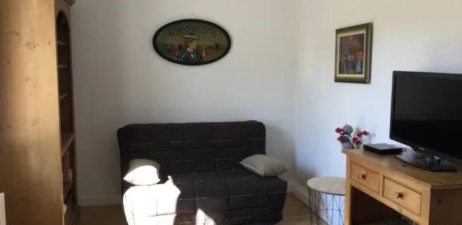Séjour avec canapé convertible