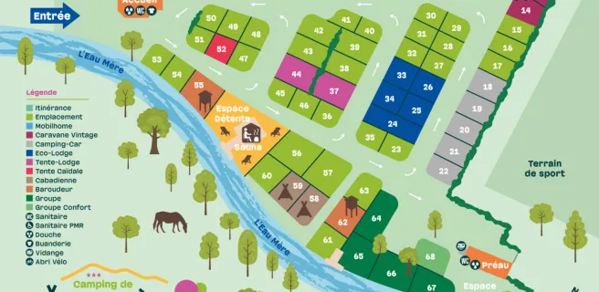 Aire Camping-Car au Camping de l’Eau Mère