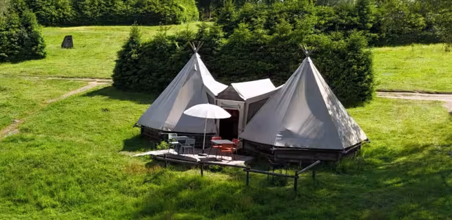 Location hébergement Tipis n°2 de 6 personnes Lac des Settons Morvan - Activital