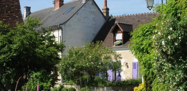 Chédigny village jardin "Jardin remarquable" et fleur d'or
