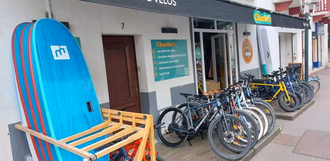 Charlie's surf and bike : location vélos et planches de surf