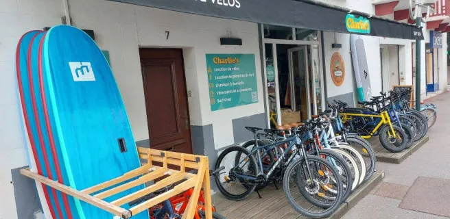 Charlie's surf and bike : location vélos et planches de surf