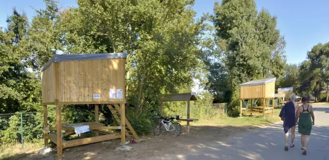 CAMPÉTOILES SUR PILOTIS DU FLOWER CAMPING ILE D'OFFARD